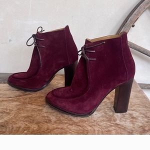 Burgundy purple label ralph lauren boots
